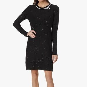 Lilly Pulitzer Morgen Black Sequin Sweater Dress